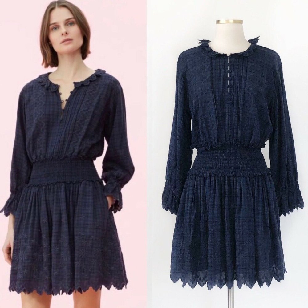 Rebecca Taylor La Vie Embroidered Voile Dress NWT